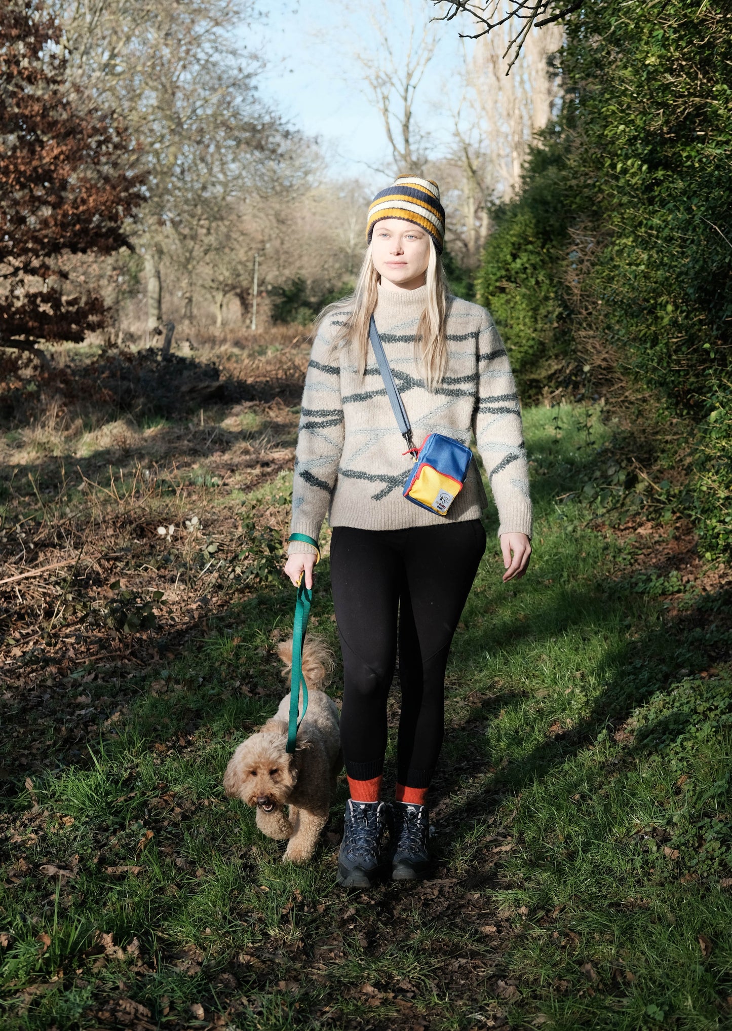 YBB Dog Walking Bag - Deep Blue