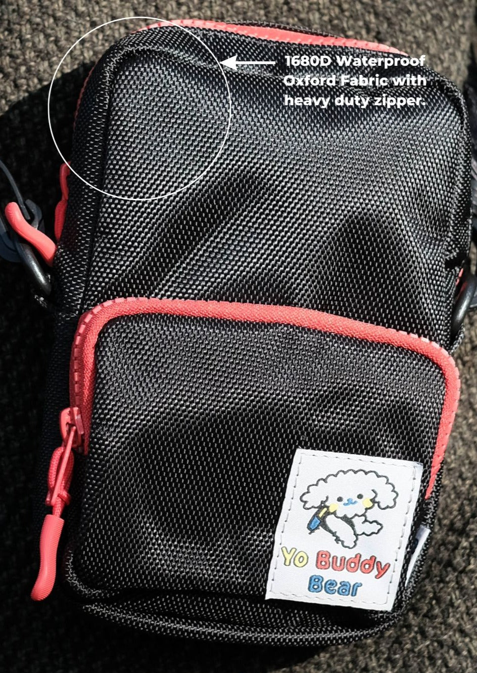 YBB Dog Walking Bag - Monochrome Black