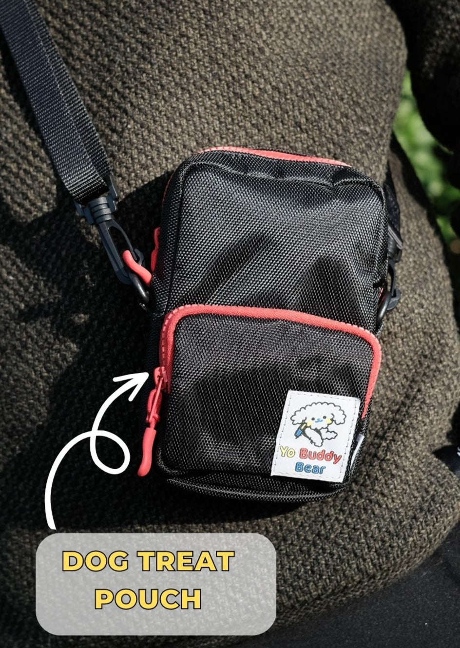 YBB Dog Walking Bag - Monochrome Black